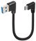 GELRHONR Linker Winkel USB zu Typ C Kabel kurz, 25cm USB 3,0 zu USB C Stecker zu Stecker Kabel, Typ C Ladekabel 18W Schnellladung 5Gbps Datenübertragung