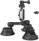 PGYTECH CapLock Soporte de Triple Ventosa Compatible con dji OSMO Action 5 pro/4/3, para GoPro 13/12/11/10/9 con Adaptador de Rosca estándar de 1/4-20, para Insta360 X5/X4/One RS/R/One/X3