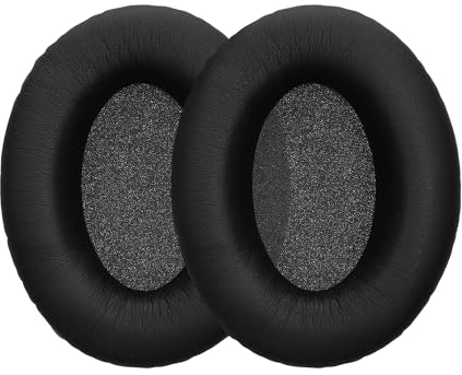 kwmobile Ear Pads Compatible with Bose A20 Aviation / A10 Earpads - 2x Replacement for Headphones - Black