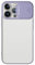 case&me cover trasparente con protezione totale per fotocamera, iPhone 12 Mini, protezione fotocamera rimovibile, viola