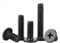 YINRUISCREW Lot de 100 vis à tête plate cruciforme H M2 x 5 mm Vis à tête crêpe en acier inoxydable Noir galvanisé