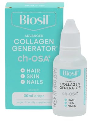 Biosil Collagen Generator - Gotas de 30 ml | Con el complejo patentado ch-OSA - Genera y protege tu propio colágeno - Libre de OGM - Suministro para 60 días