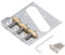Telecaster Guitar Bridge mit Brass Sätteln für Verbesserte Spielbarkeit und Saiten Intonation, Vintage Style E-Gitarren-Teile