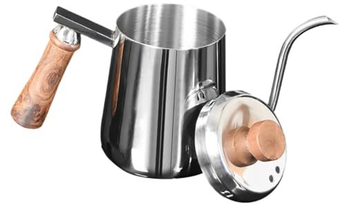 Ciieeo Wasserkocher Mit Schwanenhals 600 Ml Edelstahl Kaffeekessel Für Filtertee Kaffeemaschine