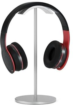 Kopfhörer-Aufhänger, Kopfhörer-Aufhänger, Headset-Halter, Headset-Ständer, U-Typ-Bogen-Aluminium-Kopfhörer-Ständer, stabiler Gaming-Headset-Halter, Kopfhörer-Rack, rutschfestes Silikon-Pad, Kopfhörer-