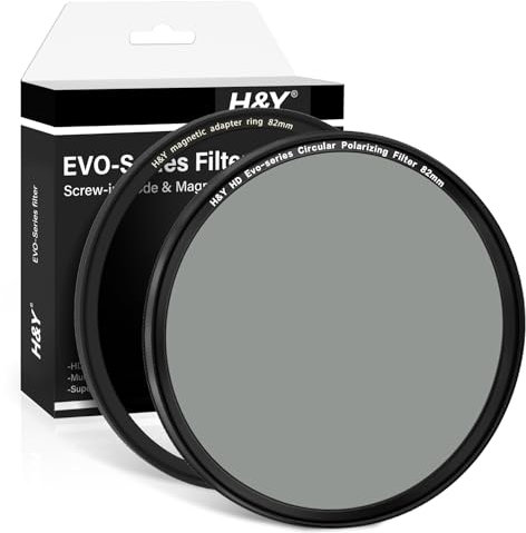 H&Y EVO-Series - Filtro polarizador circular CPL Filtro polarizador de lente de 82 mm