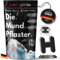 CherryCrow - Die Mundpflaster | (30 Stück) Premium Black Mouth Tape für bessere Nasenatmung 100% Hautverträgliche Pflaster - Mundband für besserern Schlaf Anti Schnarchen Schlafpflaster