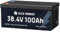 GLCE ENERGY 36V 100Ah LiFePO4 Batterie, 3840Wh Lithium Akku, A-Grade Batteriezelle, für Boot, Wohnmobil, Marine, Trolling-Motor, Energiespeicher und Off-Grid