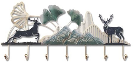 zhuyanbo007 Porte-Manteau Mural Porte-Manteau Mural for Chambre à Coucher, Crochets for vêtements, Porte-Manteau Mural léger de Luxe, cintres créatifs en métal Support de Crochet Mural