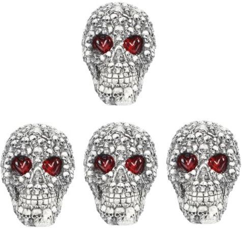 MAGICLULU 4 Stück Lampe Partyfigur Halloween Requisite Dekoration Ornament Sensenmann Die Schaufensterpuppe Halloween Horror Skelett Totenköpfe