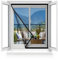 45x85cm,Mosquitera para ventanas (sin taladrar, antimoscas), Mosquitera para ventana, sin agujeros ni tornillos, Pantalla para ventana