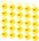 20 Piezas Pato Juguete De Pesca, Juego De Pesca En El Baño Patos con Gancho, Patos En El Baño Piscina Flotante De Agua, Pato Exprimiendo Juguetes De Baño para Niños Juegos De Baño Concurso Fiesta