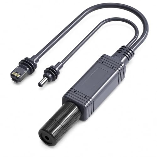 100W PoE-Adapter-Splitter für Starlink GEN Mini, 48V 2,5A PoE-Converter | Ip68 wasserdichtes Stromkabeladapter, Langstrecken-Poe-Extender, DC 37–52 V Eingangssplitter, Gigabit Poe-Trenner