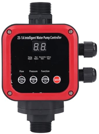 Ejoyous Pumpensteuerung Druckschalter, Automatische Wasserpumpen Druckwächter Elektronische Pumpensteuerung Druckregler Controller, für Selbstansaugpumpen Jetpumpen Garten Bewässerung