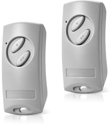 Télécommande hörmann Compatible pour motorisation de Garage, Lot de 2 bips 2 canaux 433,92MHz pour EcoStar RSC2 RSE2 Liftronic 500 700 800 et TUBAUTO EuroPro (Pas pour BiSecur & Série 2)