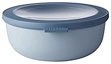 Mepal - Bol multi-usage Cirqula - Nordic blue - capacité 1250 ml - couvercle amovible - incassable - étanche – stockage au congélateur, stockage à froid – passe au lave-vaisselle