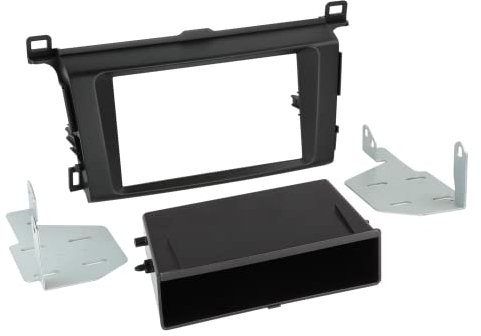 Radioblende für Toyota RAV4, 2-DIN mit Fach, schwarz, ab Bj. 04/2013