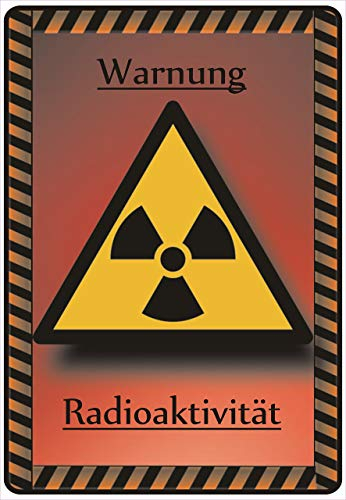 Schild Hinweisschild Hinweis Warnung Radioaktivität Radioaktiv Gefahr SOS