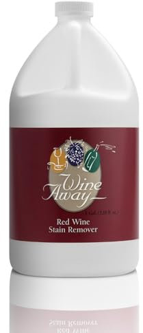 Wine Away Red Wine Stain Remover - Removes Wine Spots - Perfect Fabric Upholstery and Carpet Cleaner Spray Solution - Spray on Stain Wash and Resolve Laundry to Vanish Stain - Zero Odor - 1 Gallon