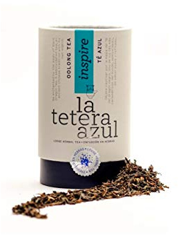 LA TETERA AZUL Blue Tea Oolong Premium. Authentischer und am meisten geschätzter Oolong-Tee. Abnehmen Infusion. 80 Gramm Bulk-Flasche für 32 Infusionen.