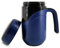 Klaraber Ceramic Travel Mug 12oz, 350ml Ceramic Liner Insulated Mug with Leak Proof Lid and Handle, Perfect for Coffee or Tea, Suitable for Using at Home, Office or School(Blue)