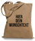 Ma2ca Stoffbeutel Jutebeutel mit Wunschtext/Selber gestalten mit dem Amazon T-Shirt Designer/Beutel Druck/Designertool Tragetasche/Bag/Jutebeutel WM1-caramell