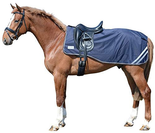 EQuest Ausreitdecke Turnout Kingston, 600D in Navy, Größe:L