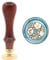 YOLAKIS Blume Wachssiegelstempel Blumensiegel Stempel Retro Holz Siegelstempel für Hochzeit Umschläge Einladung Dekoration (Blumen)