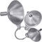 Westmark Set di Imbuti, 3 Pezzi, Ø 4,5 cm, 5,5 cm e 7,5 cm, Acciaio Inox, Mini, Argento, 51192270