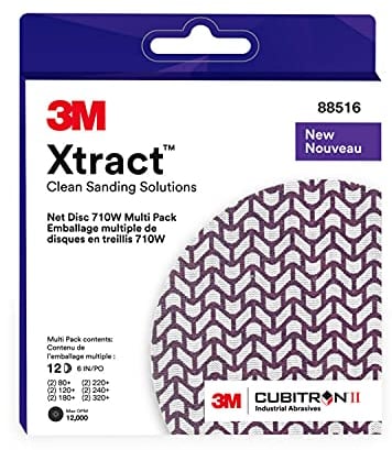 Disque maille 3M Xtract Cubitron II 710W, 152 mm x NH, 80 plus, 120 plus, 180 plus, 220 plus, 240 plus, 320 plus, Multi-pk, 20 per case