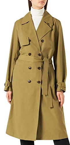The Drop Damen Noa Trenchcoat, Martini Olive, L