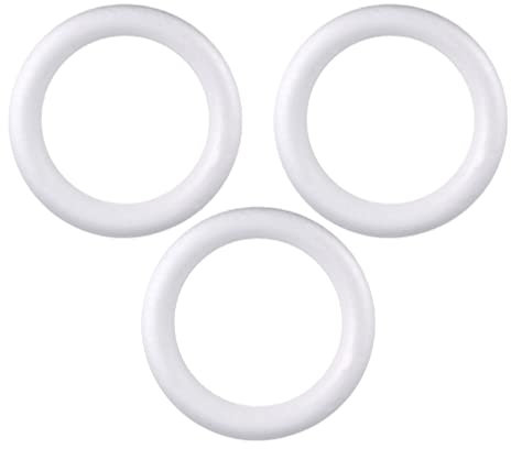 3st Ring Runder Schaumkranz Hochzeitsdekoration Schaumkreis Kranzrahmen Schaumstoff Formen Kranz Styropor Weihnachtsbastelschaum Kreiskranz Bildet Weiß Der Kreis Material Kind