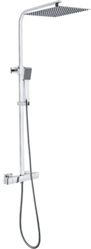 Essebagno Quartos colonne de douche chromée avec thermostatique 300