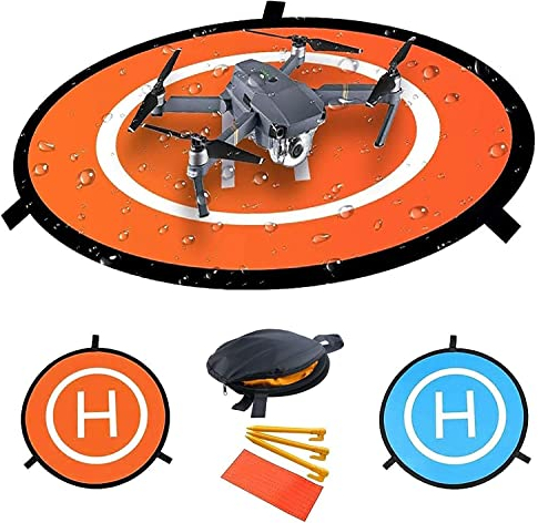 Vebetter Drone Landing Pad, Tragbare Faltbare Landing Pads,Wasserdicht Doppelseitig Drohnen Landeplattform,Universal Foldable Drohnen Landeplatz für DJI Air 2S,DJI FPV,Mavic Mini 2,Mavic Air 2,Mavic 2