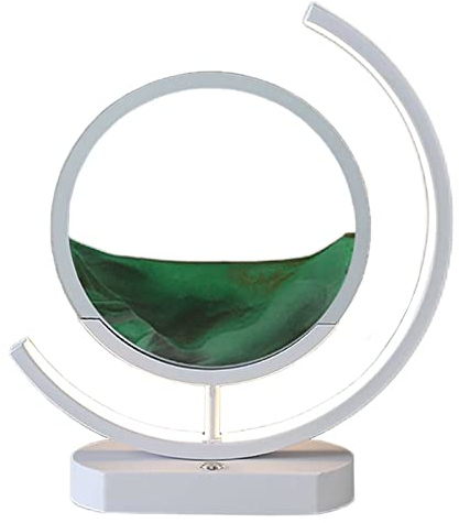LZH FILTER Sand der Zeit-Lampe, 3D-Sandkunst-Flüssigkeitsbewegung, Kinetic Art Treibsandmalerei mit LED-Licht, Desktop-Dekorationsgeschenk für Lehrerkinder
