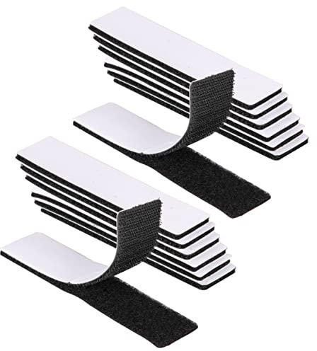 Tofficu 25 STK Selbstklebender Strapazierfähiger Streifenverschluss Doppelseitiges Hochleistungsklebeband Klebehaken u Selbstklebender Nylon-Aufkleber Polyester Sofa Bänder