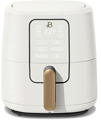 WAKAIP Quart Touchscreen Air Fryer, White Icing by Drew Barrymore