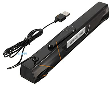 Hemobllo 19-Inch USB Soundbar 2.0 Channel Mini Speaker Stereo Module for Laptop Desktop Tablet Mobile