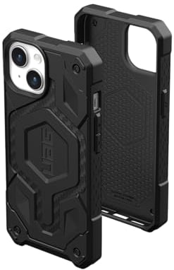 URBAN ARMOR GEAR UAG Case Compatible with iPhone 15 Case 6.1 Monarch Pro Carbon Fiber Built-in Magnet Compatible with MagSafe Charging Premium Rugged Military Grade Dropproof Protective Cover