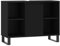 Tidyard Armadio,Mobile,Sottolavabo,da Bagno,in Multistrato,Nero,con 4 Scomparti,Piedi Metallo D,80x33x60 cm,Mobile Lavabo Bagno,Mobile Sottolavabo,Mobili Sottolavabo,Armadietto Sottolavabo