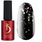 K Professional - Top Coat Gel UV - No Wipe Top Coat - Konfetti Flocken -7ml- Überlack Nägel - Nagellack - Gel Nägel - UV LED - Glow Flakes Finish Gel Polish
