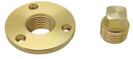 MiOYOOW 2 Teiliges Solides Ablassstopfen Set, Messing Abfluss Marine Bootsstopfen, Bootszubehör für Boote, Yachten, Kajaks