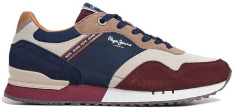Pepe Jeans Homme London Brand M Basket, Violet Raisin, 41 EU