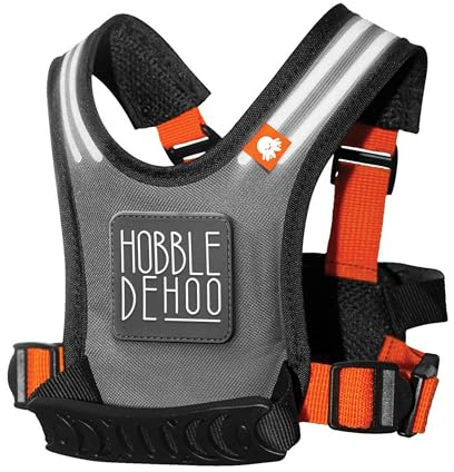 Hobbledehoo Active Kinder Ski & Snowboard Geschirr für Kinder (Orange) - Premium Training Skigurt zum Unterrichten & Training Ihres Kindes