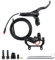 ZOOM EBike Hydraulische Scheibenbremse Set HB-876E 4-Kolben 2-PIN Power-Off Sensor Elektrofahrrad Rechts Bremshebel mit Hinterradbremsen PM/is Adapter