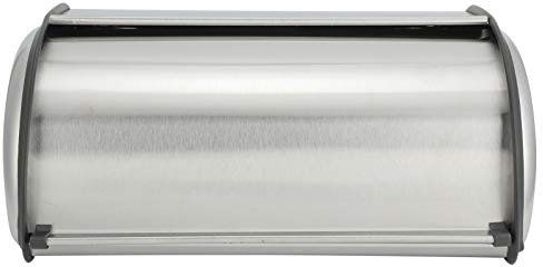Tyenaza Kitchen Storage Box, Bread Bin Cake Simple HighGrade Frosted Stainless Steel for Bread Cake Bin Container
