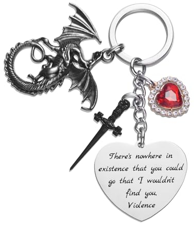 Melix Home Vierter Merch-Flügel-Drachen-Schlüsselanhänger, 4. Flügel-Buchliebhaber-Geschenke für Fans, Teenager-Mädchen-Frauen-Geschenk
