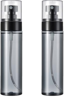 VASANA 2PCS 100ML/3.4oz Refillable Spray Bottles Plastic Fine Mist Travel Pump Bottle with Cap Portable Perfume Skincare Liquids Cosmetics Mini Containers