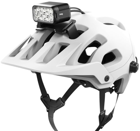 Knog Blinder X 2300 Fahrradlicht-Helm-Set, 2300 Lumen, Helm-montierter Fahrradscheinwerfer mit externem Akku, IP67 wasserdicht, USB-C wiederaufladbar, sichere Helmhalterung, Fahrradlicht für
