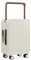 TUPLUS Koffer Trolley ABS Reisekoffer mit 4 Rollen Handgepäck Hartschale Rollkoffer Mittelgroß, Balance Serie(55,5cm-33L,Braun)
